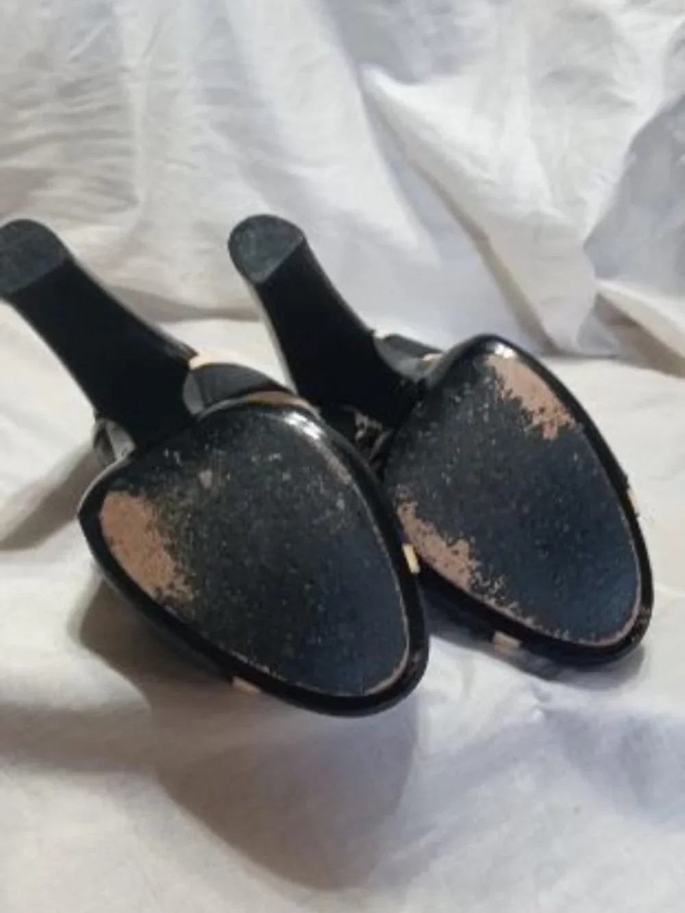 Balenciaga Suede and Leather Color Block Sandals